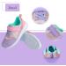 Girls Glitter Sneakers - Comfortable Sports Shoes for Kids | Velcro Fastener | 23 EU Violet Pink - Buy Online on GoSupps.com
