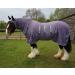 Ruggles UV Combo Fly Rug for Heavy Horses | Ideal for Warmer Summer Months | For Clydesdale Shire Percheron etc (6' 6" Shark Grey) 6' 6" Shark Grey