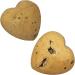 Nupuyai Gold Agate Geode Heart Palm Worry Stone - Chakra Reiki Healing Crystal Love Stone - Buy Online on GoSupps.com