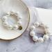 2 Pcs Pearl Hair Tie Ponytail Holders Hair Accessories for Girl Women White