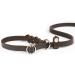 CopcoPet Retriever Leash - Durable Chrome-Plated Fat Leather Agility Leash (1.20m x 12mm) - Brown - International Shipping Available - Buy Online on GoSupps.com