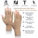 Arthritis Compression Gloves for Men & Women - Relief for Rheumatoid, Osteoarthritis, Carpal Tunnel Pain - 2 Pairs Light Brown - Buy Online on GoSupps.com
