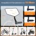 Extra Large HD Convex Bicycle Mirror - 360 Adjustable Anti-Shake Arm for Bikes & E-Bikes | Type A - International Shipping - Buy Online on GoSupps.com