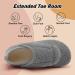 BARERUN Adjustable Slippers for Women & Men | Cozy Diabetic Shoes for Arthritis Edema & Neuropathy | Soft Slip-On Bedroom Slipppers (11.5-12.5W / 10-10.5M) - Grey - Buy Online on GoSupps.com