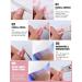 EBANKU Cured Gel Nail Strips Gel Nail Strips Long Lasting Waterproof Real Nail Polish Strips Wraps Stickers with Cuticle Stick Nail File Nail Wipes & Sealing(UV/LED Lamp Required) Sakura Pink - Buy Online on GoSupps.com