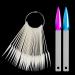 BNG Stiletto Nail Colour Display Sticks - 80 Nail Art Tips - Gel Polish Practice Sample Sticks - Salon Color Card Chart Fan - Natural Colors Wheel - with Ring Holder - Buy Online on GoSupps.com