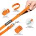 Suplutux 3m Dog Leash - Robust Training Line with D-Carabiner & Grip Pad for All Dog Sizes | Includes Storage Bags - Orange - Buy Online on GoSupps.com