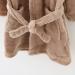 Soft Plush Baby Bathrobe 0-24 Months | Unisex Hooded Flannel Fleece Animal Face Robe for Boys & Girls | Toddler Bathwear 2-3 Years - Brown Dog Design - Buy Online on GoSupps.com