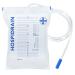 AIESI Urine bag bed 2 liters - with tube 90cm - without drain tap HOSPIDRAIN - pack of 25