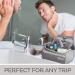 Pantheon Men's Toiletry Bag - Hanging Dopp Kit Shaving Kit for Bathroom Shower - Grey - Buy Online on GoSupps.com