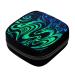 Period Bag Sanitary Napkin Storage Bag Pad Holder for Period Makeup Pouch Art Abstract Green Blue Color1172