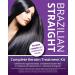 SALON QUALITY KERATIN WITH PROFESSIONAL RESULTS. Brazilian Straight Purple Treatment Kit 1-3 APPLICATIONS Hair Straightening/Blow Dry/Smoothing/Home Use/Frizz Free