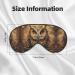 Owl Beliefs Print Unisex Sleep Mask - Double-Sided Eye Mask for Sound Sleep & Skin Care | International Shipping Available - Buy Online on GoSupps.com