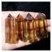 Natural Crystal Rough 4pcs Natural Citrine Quartz Crystal Transparent Point Stone Mineral Specimen