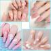 5 Pcs Round Sable Acrylic Nail Brush Set - Nail Art Tool Set No.2/4/6/8/10 (Golden) - Buy Online on GoSupps.com