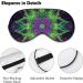 Psychedelic Laminated Sleep Eye Mask & Blindfold for Women Men - Elastic Strap for Sleep, Travel, Nap - Buy Online on GoSupps.com