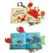 Fish Soft Cloth Book for Babies and Toddlers - Jungle Farm Animals Theme with Teether Ring and Rattle Toy - Buy Online on GoSupps.com