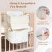 Macrame Diaper Organizer Caddy for Crib Changing Table - Nursery Baby Essentials Bag - Boho Decor Diaper Stacker Holder - Newborn Gift (Ivory) - Buy Online on GoSupps.com