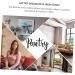 Alipis 1set Wrought Iron Wall Hanging Wedding Decorations Para De Pared Sign Wall Decor Household Pantry - Buy Online on GoSupps.com