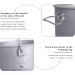 iBasingo Titanium Pot with Lid | Ultralight Camping Tableware | 1950ml - Buy Online on GoSupps.com