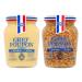 Intrinsic Treats Mustard Bundle with Grey Poupon Dijon 215g and Wholegrain Mustard 210g - (Pack of 2)