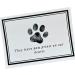 16 Paw Print Pet Sympathy Cards with Envelopes (4.25 X 6 Inches) for Dog Groomers,pet Grooming, Veterinarians, vets, Boarding