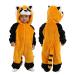 Doladola Unisex Kid's&Toddler's Costume Outfit Baby Boys Girls Flannel Animal Hooded Rompers Jumpsuit 2 5-3 5 Years Raccoon
