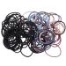 Tevkmuzz 100 Multicolor Elastic Hair Ties - 3mm Hair Bands for Women & Girls - Buy Online on GoSupps.com