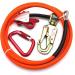 SMT 1/2 X 8' Steel Wire Core Triple Lock Lanyard Kit - Orange Arborist Flip line Swivel Snap - P/N ET-OUTDOOR003-RAW - Buy Online on GoSupps.com