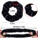 Whaline 12 Pack Velvet Hair Scrunchies - Soft Elastic Hair Bands in Black - Buy Online on GoSupps.com