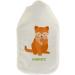 Personalized Hot Water Bottle with Cozy Cover - Custom Text Ideal Gift for Kids & Adults (800 ml | Cat Design) - Buy Online on GoSupps.com
