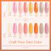Lavender Violets 13-Piece Gel Nail Polish Set - Spring White Pink Wedding French Nail Art with Beige Rose Gold Shades - UV LED Soak Off with Base Coat, Matte Finish, No Wipe Top Coat, Nail File Included - C963A - Buy Online on GoSupps.com