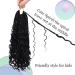 Goddess Box Braids Crochet Hair 10 Inch with Curly Ends | Bohemian Boho 3X Synthetic Braiding Hair for Women (Pack of 7) - 1b - Buy Online on GoSupps.com