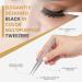 Professional Eyebrow Tweezers Set - 4 Precision Tweezers & Travel Case | KICHLY - Perfect for Flawless Plucking - Buy Online on GoSupps.com