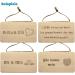 Personalized Wooden Love Lock with Engraving - Romantic Gift for Weddings Engagements Anniversaries & Valentine's Day - Unique Wall Sign for Your Favorite Person & Place - Buy Online on GoSupps.com