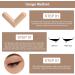 DAWRIS Eyeliner Stamps 2 Pack Black and Brown Double Head Eyeliner Stamp Set Mudge Long Lasting Formula Quick Drying Ink Black Color Ideal for Parties Travel Workdays Weddings - Buy Online on GoSupps.com