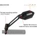 MEACHOW Scratch Resistant Glass Lens Bike Mirror - Adjustable Rearview Mirror (Silver Left Side) - Buy Online on GoSupps.com