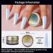 White Chrome Nail Powder: Gold Moonlight Effect with Mermaid Glitter for Manicure & Resin Craft - Buy Online on GoSupps.com