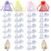 24 Pairs Heel Protectors for Shoes 4 Sizes High Heel Protectors for Walking on Grass and Uneven Floor Clear Heel Cover Cups Perfect for Wedding Outdoor Events