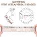 CAGOS Handmade Beaded Bracelet Straps for Fitbit Versa 2 - Pink/Copper - Buy Online on GoSupps.com