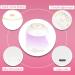 MEKK Mini UV Gel Nail Lamp 18W LCD Type-C Professional Nail Dryer - White - Buy Online on GoSupps.com