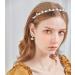 2 Pcs Pearl Rhinestone Headbands - Bridal Hair Hoop for Elegant Women and Girls - Buy Online on GoSupps.com