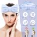 Molain Bowknot Spa Headband - Coral Fleece Hair Wrap for Women | Blue Headband for Makeup, Skincare, and Sports - Buy Online on GoSupps.com