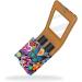 Travel Lipstick Organizer Case | Portable Makeup Bag with Mirror | Colorful Butterflies & Flowers Design - Buy Online on GoSupps.com