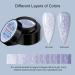 Saviland Sparkly UV Nail Polish Set - 6 Reflective Glitter Colors Soak Off Gel Manicure Kit with Nail Brush - Perfect for Stunning Nail Designs - Buy Online on GoSupps.com