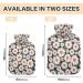 Hot Water Bottle 2L with Cover - Daisy Design for Pain Relief & Winter Warmth | International Shipping - Buy Online on GoSupps.com