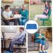 YOBEYI Acupressure Foot Massage Mat Set - Reflexology Walking Toe Plate Pads for Bathroom, Yoga, and Outdoor Games - Anti-Slip, 2 PCS, Blue - Buy Online on GoSupps.com