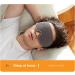 3D Contoured Sleeping Eye Cover Block Out Light Comfortable Breathable V-Shaped Nose Design for Meditation Traveling Napping with Wide Eye Space Relieves Headaches - Buy Online on GoSupps.com