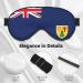 Turks and Caicos Islands Eye Mask | Soft Adjustable Silk Sleep Mask for Men & Women - Blackout Blindfold - Buy Online on GoSupps.com