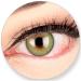 Glamlens Silicone Comfort soft green contact lenses Elly Emerald without starch for brown dark brown black dark eyes.2 colored green 3 month lenses - by Meralens - 0.0 diopters